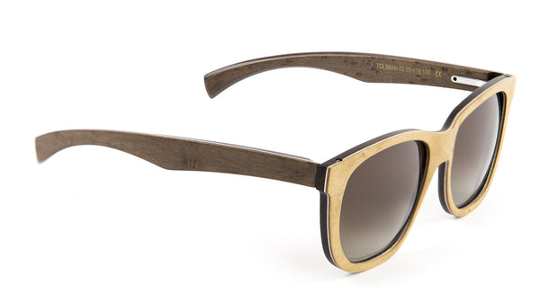 Gold & Wood Men's Toliman Square Sunglasses 55mm $830 NEW