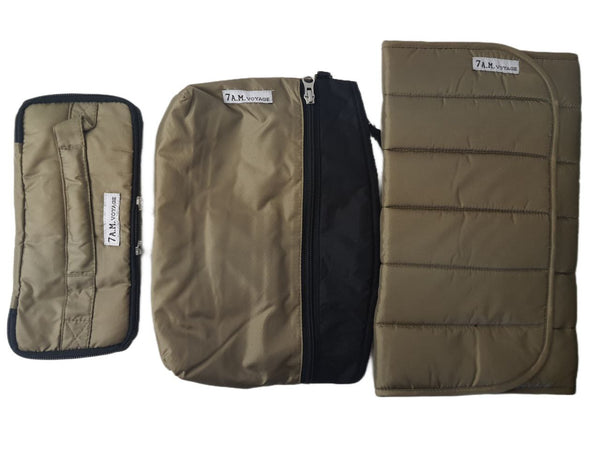 7AM Gold Voyage Lightweight Diaper Bag #VB001 One Size NWT