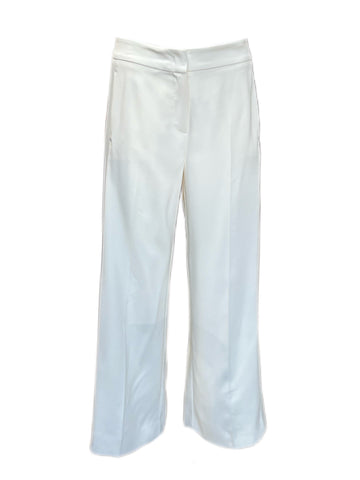 Marella By Max Mara Women's Bianco Lana Grace Straight Pants Size 10 NWT