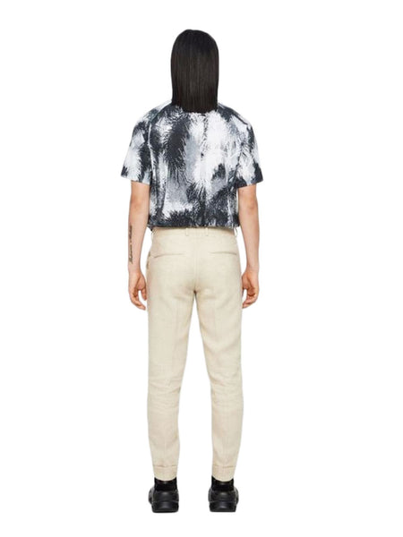 J. LINDEBERG Men's Grant Tech Linen Pants, Whisper White, EU 46 (30")