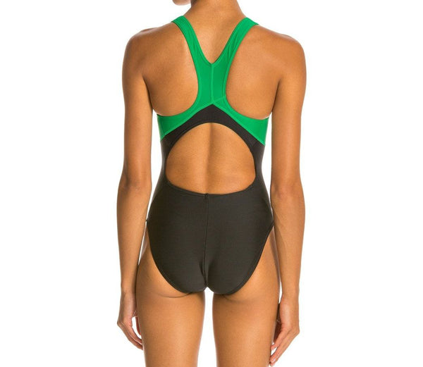 TYR Women's Green Colorblock Alliance A-Back One Piece Swimsuit #MALIT1A 30 NWT