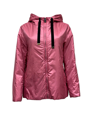 Max Mara Women's Pink Greenh Zipper Closure Quilted Jacket NWT