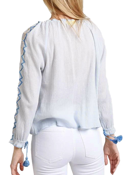 ROBERTA ROLLER RABBIT Women's Cloud Gretchen Top Sz M $175 NEW