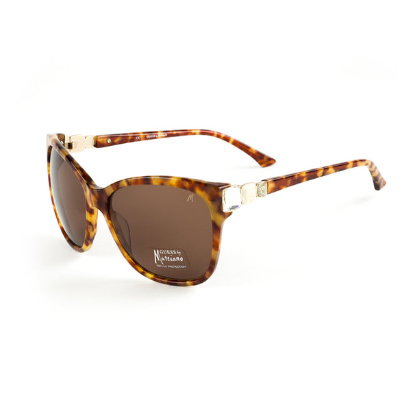 GUESS by Marciano Square Cateye Sunglasses w/ Swarovski Crystal GM651 NEW