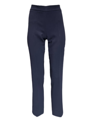 Max Mara Women's Blue Marino Guglia Straight Pants Size 8 NWT