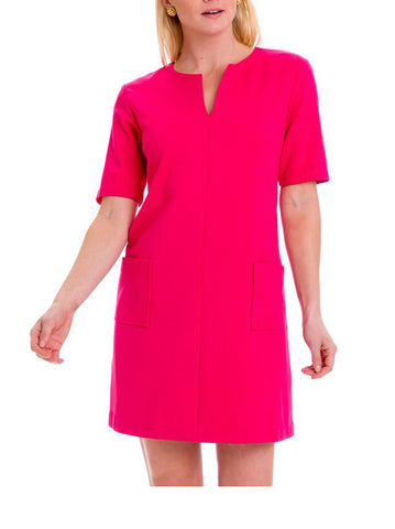 ELIZABETH MCKAY Women's Hot Pink Gwyneth Dress $255 NEW