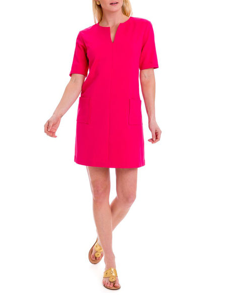 ELIZABETH MCKAY Women's Hot Pink Gwyneth Dress $255 NEW