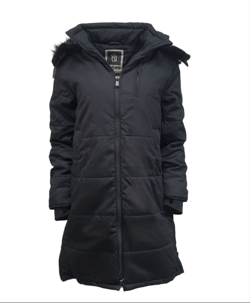 HoodLamb Women's Black Hemp Nordic Puffer #W18LNU NWT