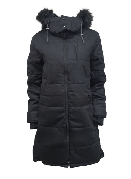 HoodLamb Women's Black Hemp Nordic Puffer #W18LNU NWT