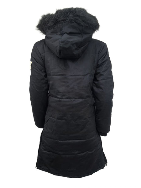 HoodLamb Women's Black Hemp Nordic Puffer #W18LNU NWT