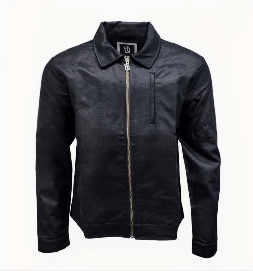 HoodLamb Men's Black Zip Up Hemp Long Sleeve JD Jacket 420 NWT