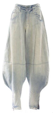 DIESEL Women's VINTAGE Light Wash Harem Jeans #DS0311 MSRP $733 Sz 27 NWT