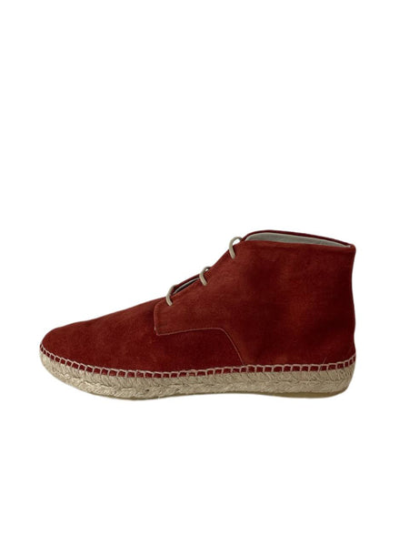 Freda Salvador Women's Rust Suede Harper Lace Up Espadrille Boottie NWB