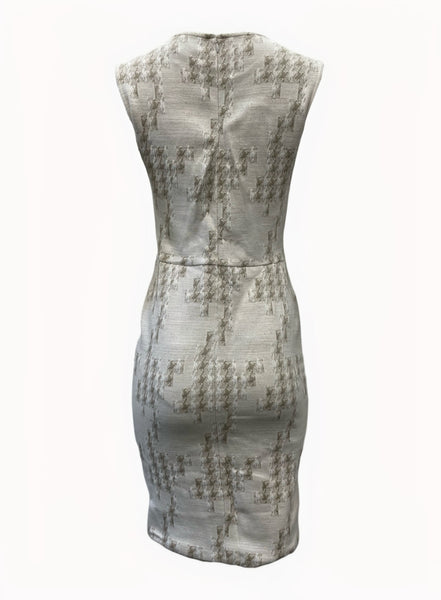 Leota Women's Beige Heightened Hounds Streight Mini Dress #2458 Small NWT