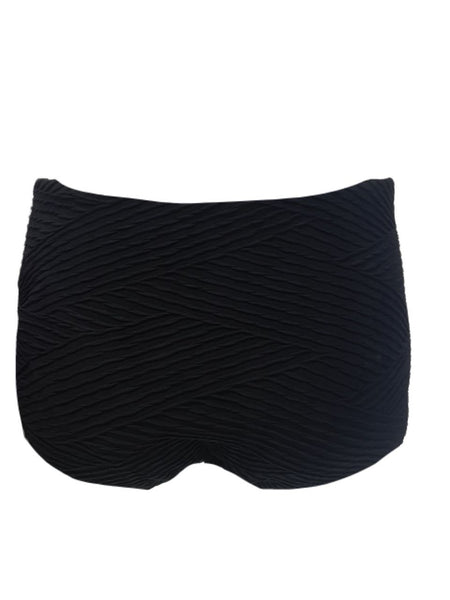 GOTTEX Women's Black Essentials High Rise Swim Bottom #18ES-P09 10 NWT