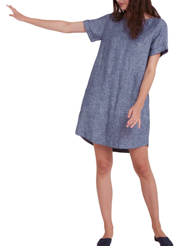 ROBERTA ROLLER RABBIT Women's Navy Blue Hinata Dress $195 NEW