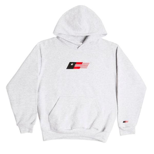 HONOR THE GIFT Men's Heather Grey Fraternity Flag Hoodie $98 NWT