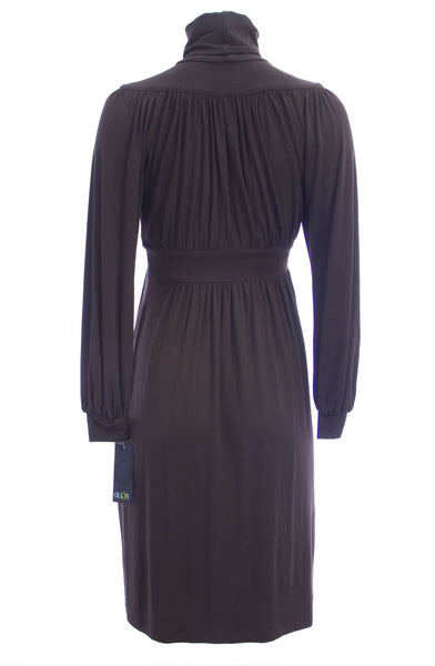 OLIAN Maternity Women's Long Sleve Turtleneck Gathered Dress $130 NWT