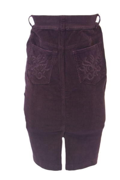 Elly B by OLIAN Maternity Women's Velvet Pencil Skirt IK31048 $70 NWT