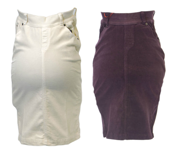 Elly B by OLIAN Maternity Women's Velvet Pencil Skirt IK31048 $70 NWT