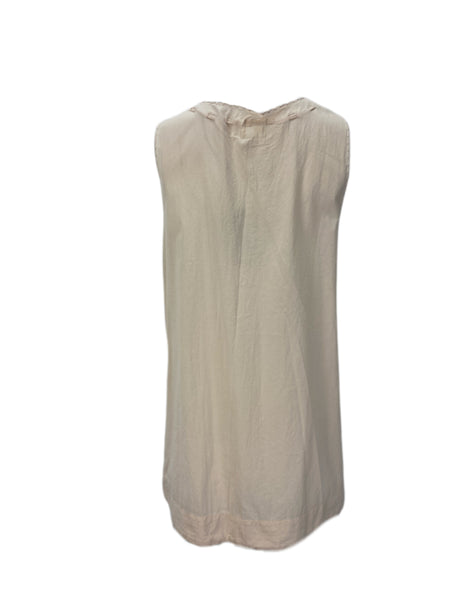 STEVEN ALAN Woman's Peach Lorena Sleeveless Organic Tank Top Sz L NWT