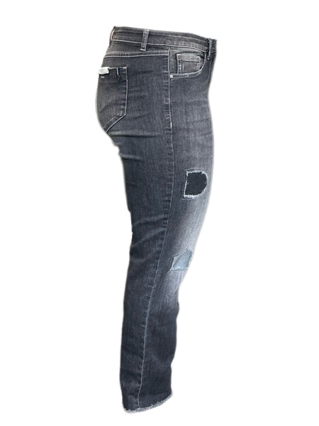 Marina Rinaldi Women's Grey India Slimme Denim Pants Size 8W/17 NWT