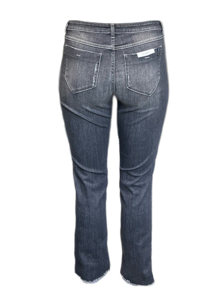 Marina Rinaldi Women's Grey India Slimme Denim Pants Size 8W/17 NWT