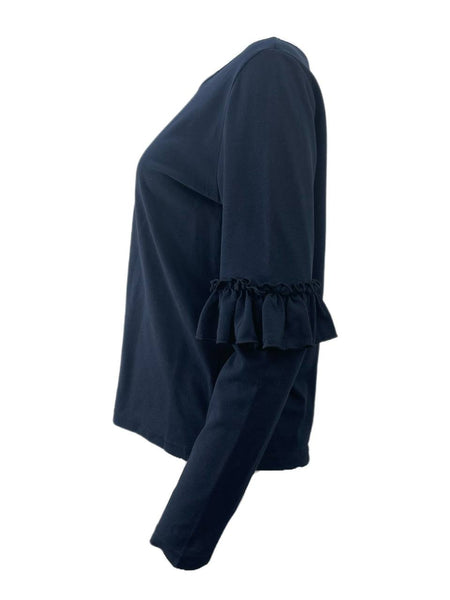 LOST IN LUNAR Women's Navy Izabel Knit Top Size US 6 NWT