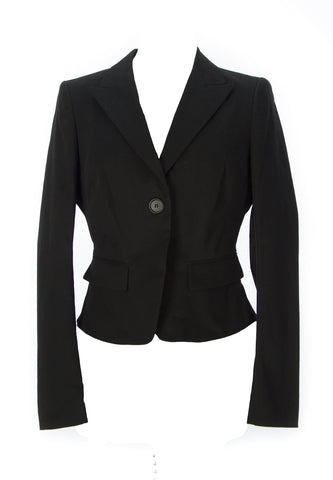 I'M ISOLA MARRAS Women's Black One Button Cropped Blazer 00199 Size 29 NEW