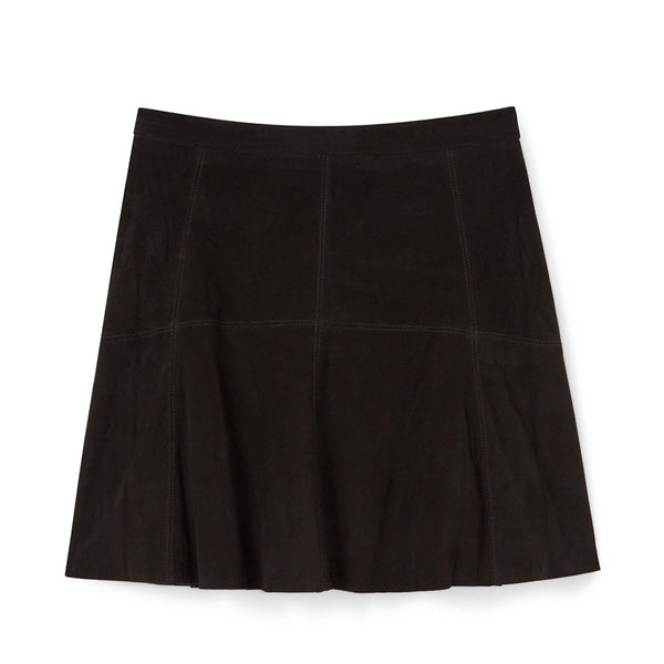 REBECCA MINKOFF Women's Suede A-Line Ibiza Skirt $498 NWT