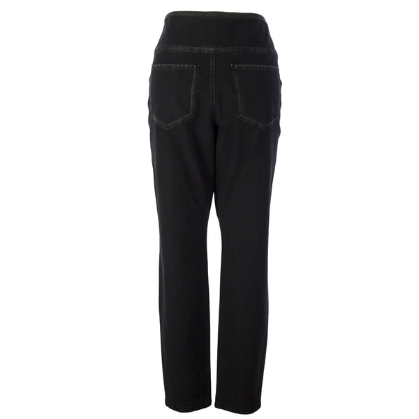 MARINA RINALDI Women's Black Idalgo Side Zip Jeans $385 NWT