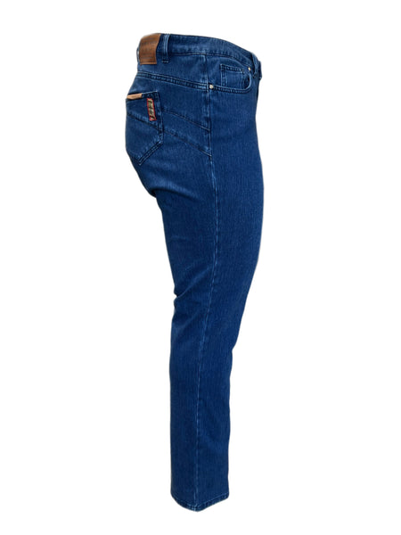 Marina Rinaldi Women's Blue Ideale Straight Leg Jeans NWT