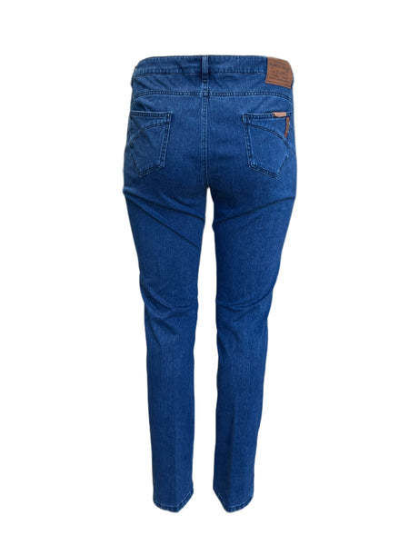 Marina Rinaldi Women's Blue Ideale Straight Leg Jeans NWT