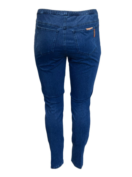 Marina Rinaldi Women's Blue Idillico Straight Leg Pants NWT