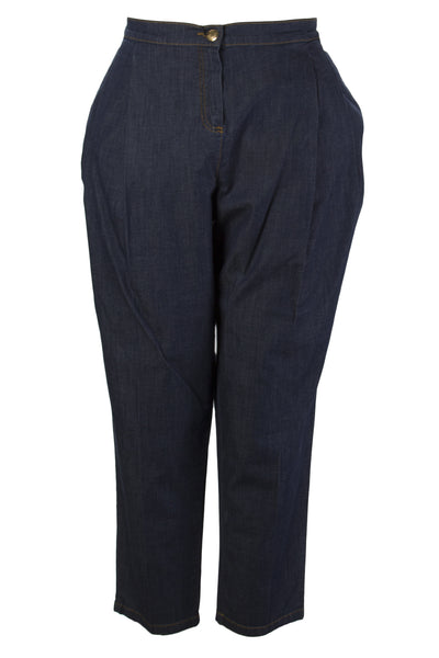 ASHLEY GRAHAM X MARINA RINALDI Womens Dark Navy Idillico Jeans $185 NWT