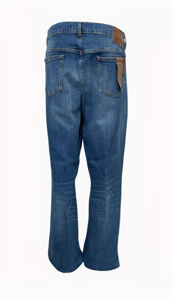 Marina Rinaldi Women's Blue Idrofono Straight Leg Jeans NWT