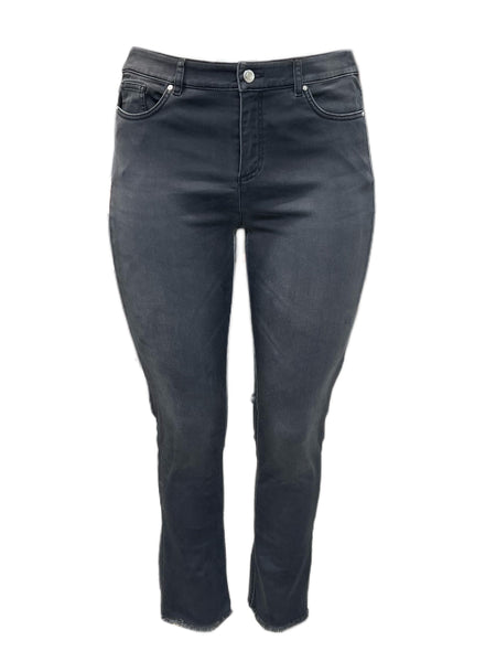 Marina Rinaldi Women's Grey Idrovoro Straight Leg Jeans NWT