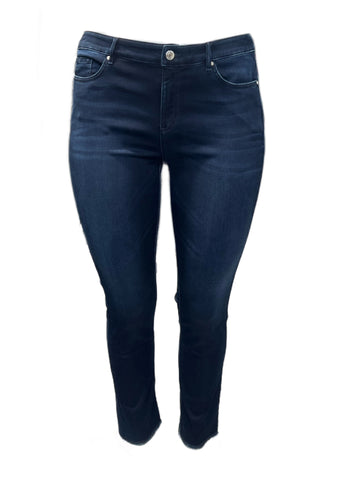 Marina Rinaldi Women's Blue Idrovoro Skinny Pants NWT