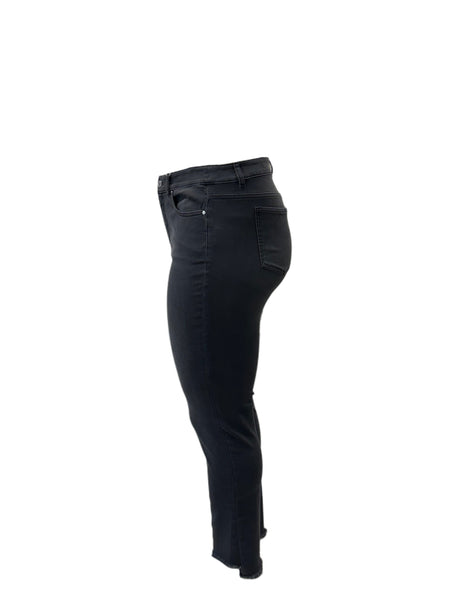 Marina Rinaldi Women's Grey Idrovoro Zipper Closure Jeans NWT