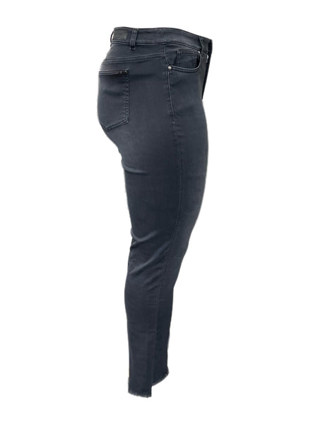 Marina Rinaldi Women's Grey Idrovoro Denim Pants NWT