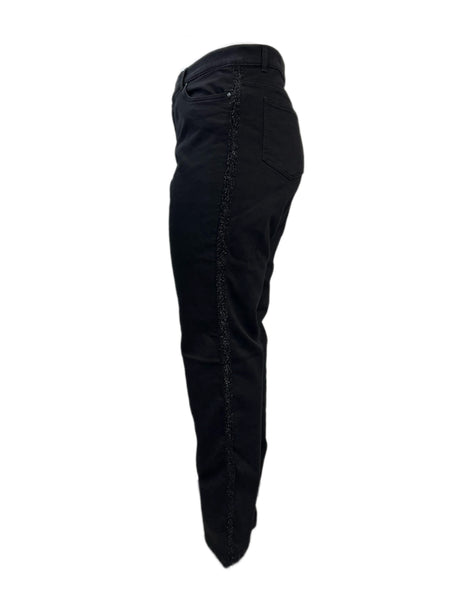 Marina Rinaldi Women's Black Ignoto High Rise Straight Pants NWT