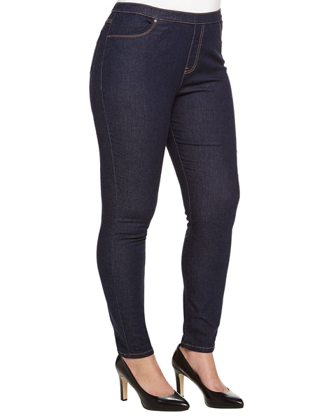 MARINA RINALDI Women's Dark Indigo Ignoto Jeggings $220 NWT