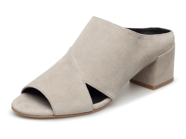 REBECCA MINKOFF Women's Ingrid Suede Open Toe Mules $130 NIB