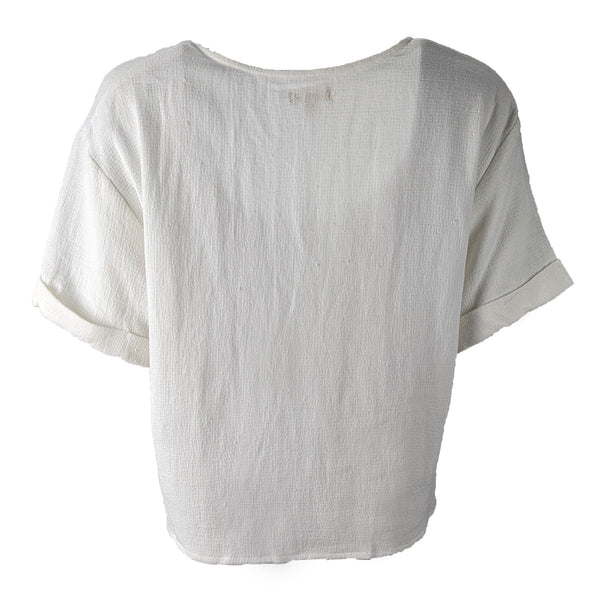 INSIGHT Women's White Fresh Prints Top NEW WITH TAGS