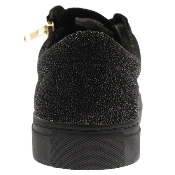 RELIGION Men's Iron Beaded Sneakers, Black