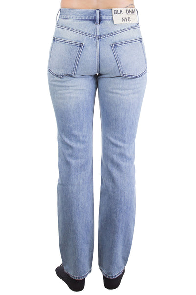 BLK DNM Women's Ash Blue Straight Jeans #WJ372401 $215 NWT