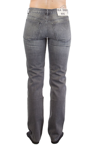 BLK DNM Women's Furman Black Whisker Washed Jeans #WJ420601 $215 NWT