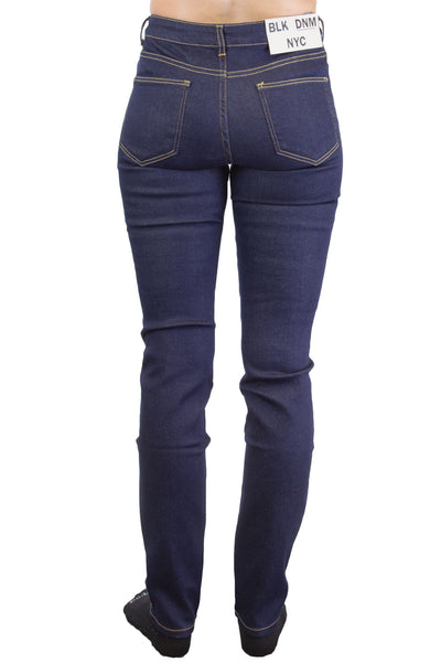 BLK DNM Women's Bailey Blue Midrise Skinny Jeans #BFMDJ02 27x32 $215 NWT