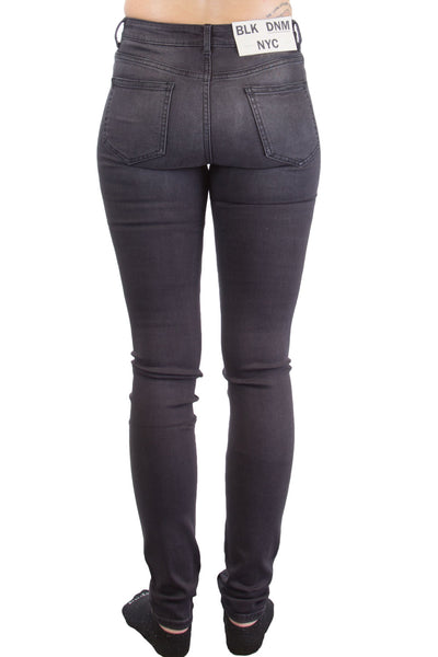 BLK DNM Women's Grace Black Midrise Skinny Jeans #WJ610102 $215 NWT
