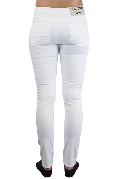 BLK DNM Women's Avon White Slim Jeans #WJ790101 $215 NWT